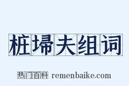 桩埽夫组词是什么意思的图片